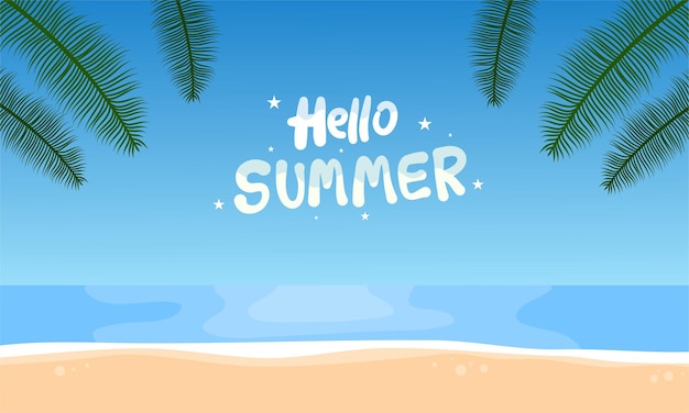 summer illustration vector day for summer time background and summer vibes