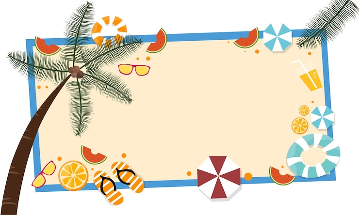 Vector summer illustration vector day for summer time background and summer vibes