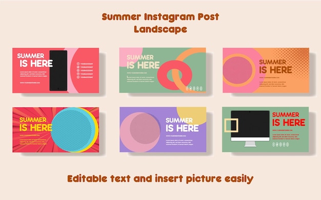 Summer Instagram Landscape Post