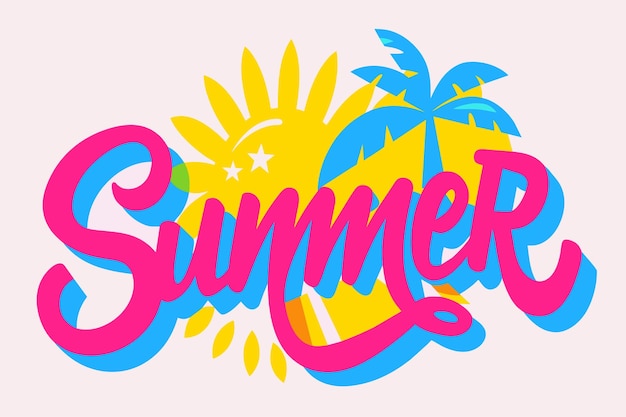 ベクトル summer is a bright and cheerful season