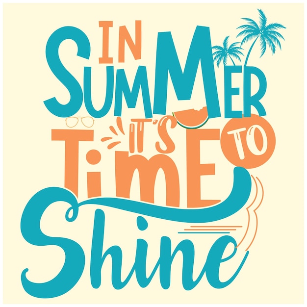 It's Time to Shineは夏休みのTシャツのデザインを紹介している