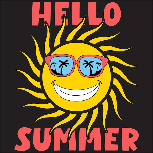 영감을 주는 문구가 있는 여름 문자 타이포그래피 티셔츠 디자인 또는 여름 배경