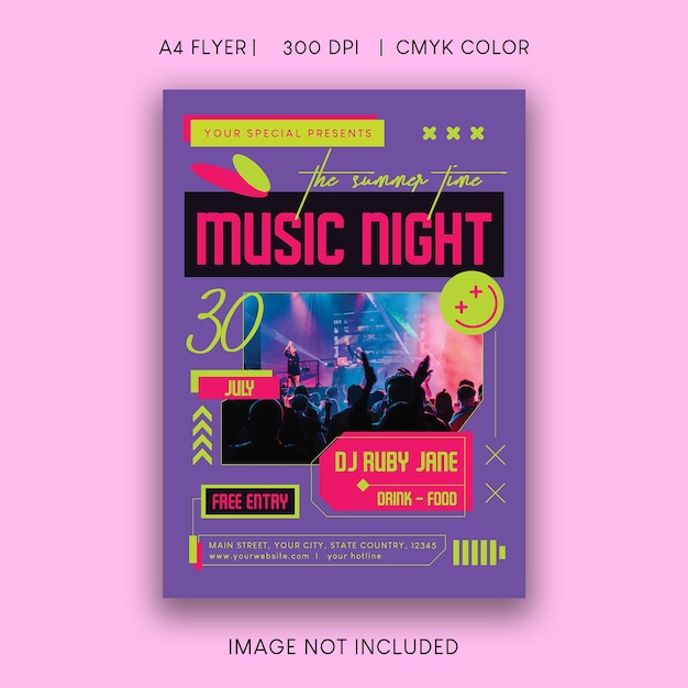 Summer Music Night Flyer