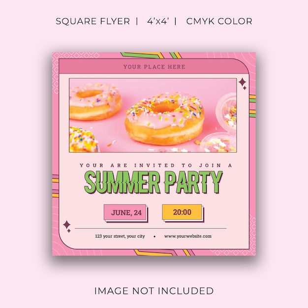 Summer party flyer