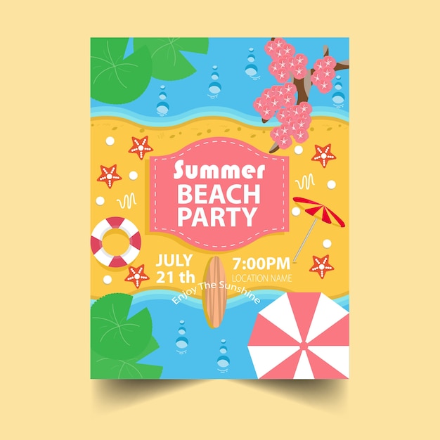 Summer party poster