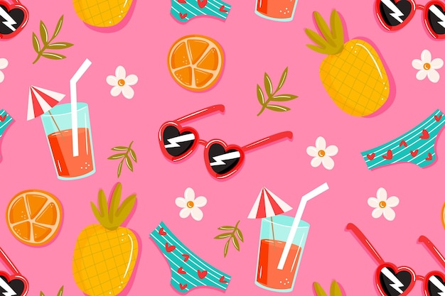 Summer pattern background for zoom