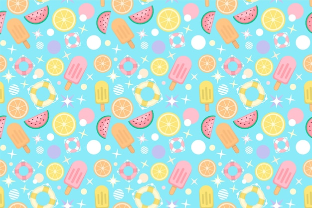 Summer pattern background for zoom