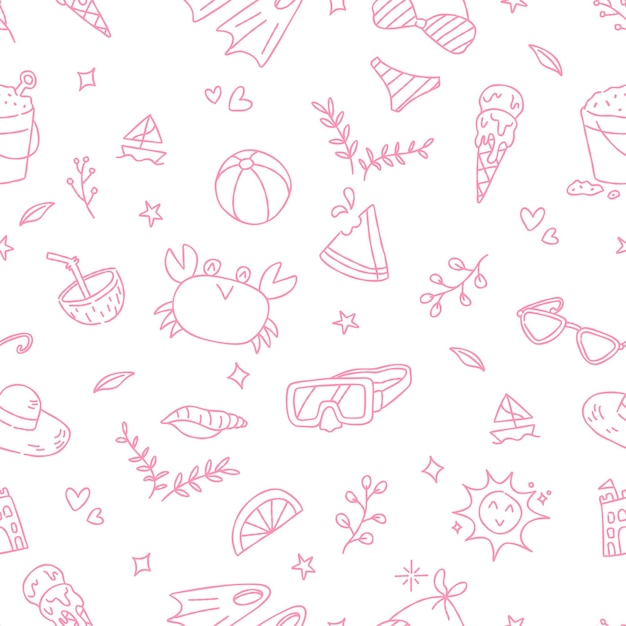 Summer pattern background