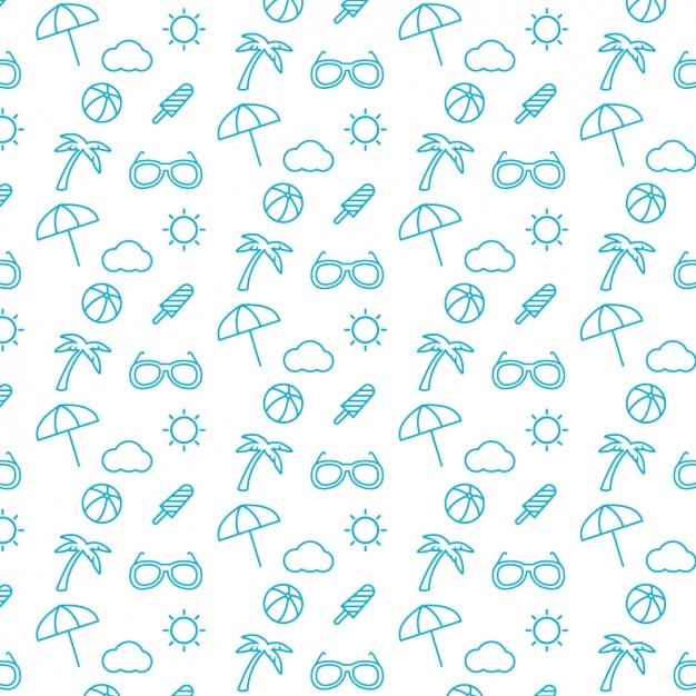 Vector summer pattern design