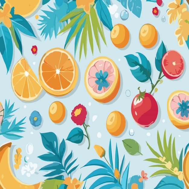 Vector summer pattern vector