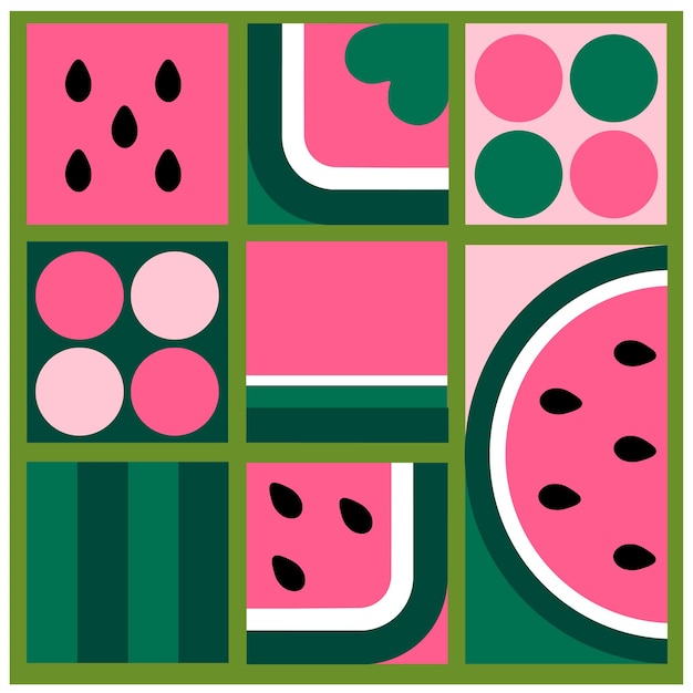 summer pattern watermelon