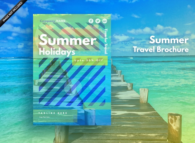 Vector summer poster for holidays, party and sale