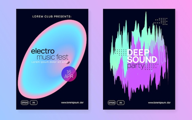 Vector summer poster and music fest flyer