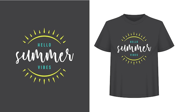 Vector summer quote or saying can be used for tshirt