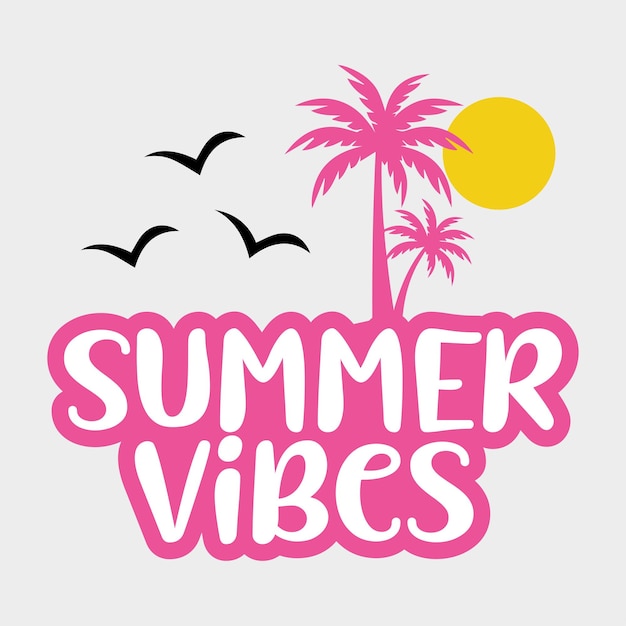 Vector summer quotes svg design