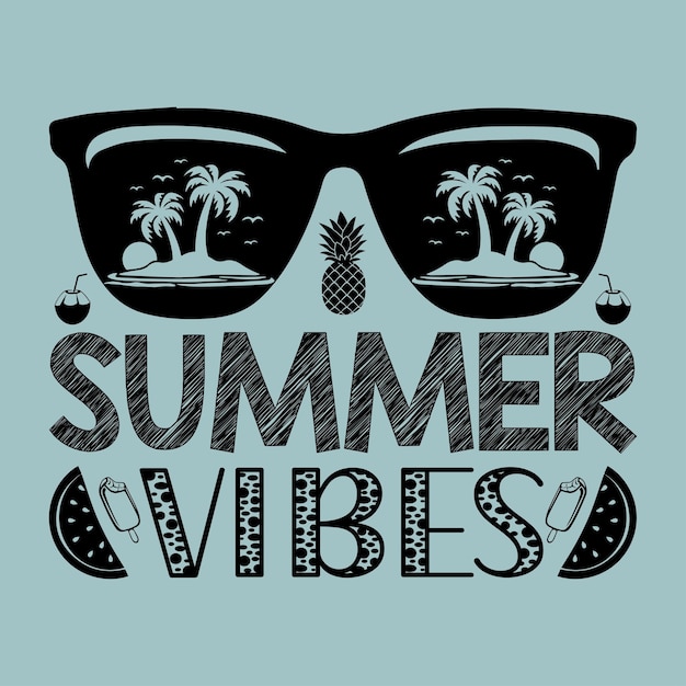 Vector summer quotes svg design