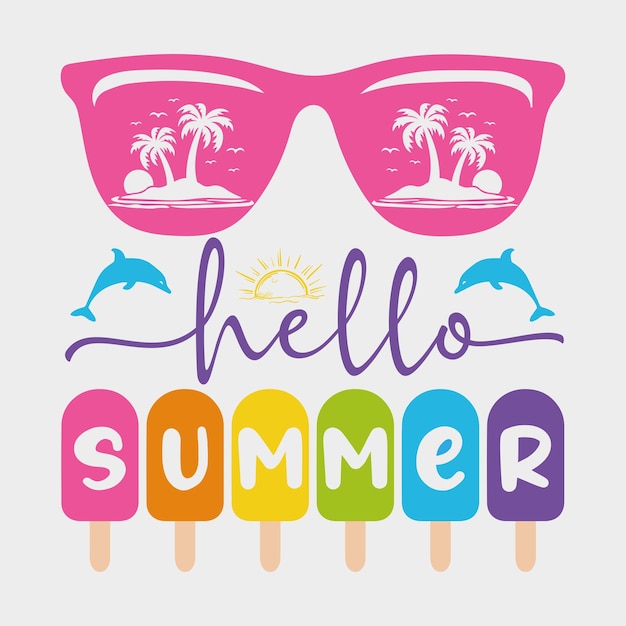 Vector summer quotes svg design