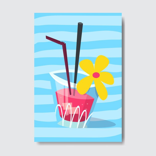 Vector summer relax cocktail badge