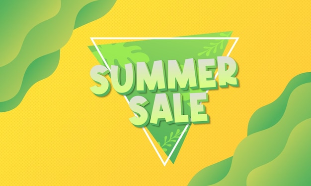 Summer Sale 3D Editable Text Effect