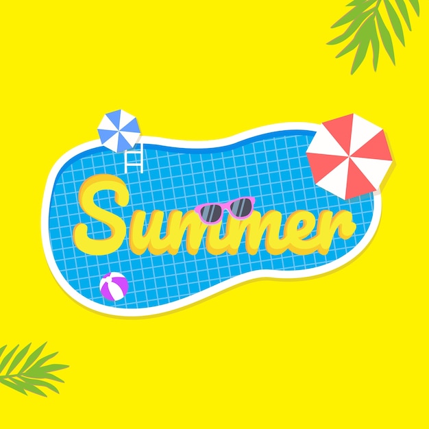 バナーのためのSummer Saleの背景レイアウト