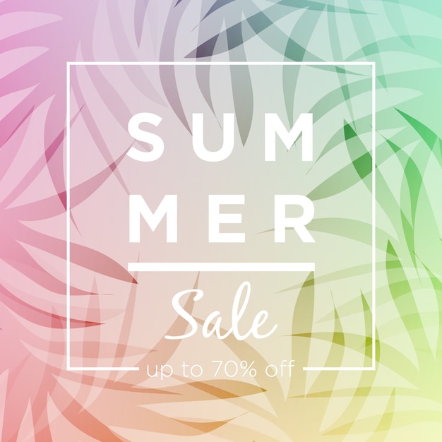 Vector summer sale background