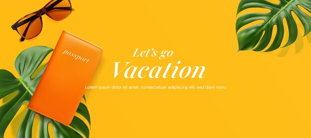 夏の売り上げのバナーデザインのテンプレート ベクトルイラスト