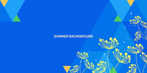 Summer sale banner design template Vector illustration