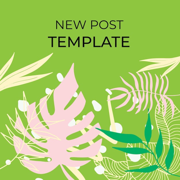 Vettore progettazione dell'insegna di vendita di estate con il fondo delle foglie tropicali. vettore di sfondo floreale. foglie di palma, foglia di monstera, disegno di sfondo botanico per stampe incorniciate da parete, arte della parete, invito, poster