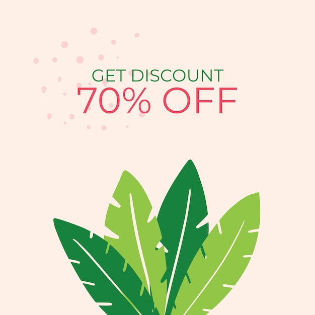 Summer sale banner design with tropical leaves background. floral background vector. palm leaves, monstera leaf, botanical background design for wall framed prints, wall art, invitation, poster