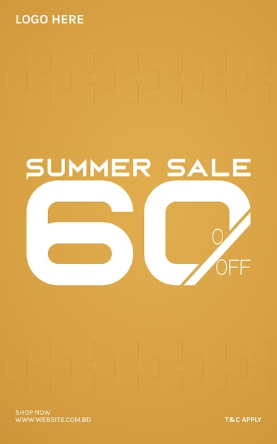 Summer sale banner design