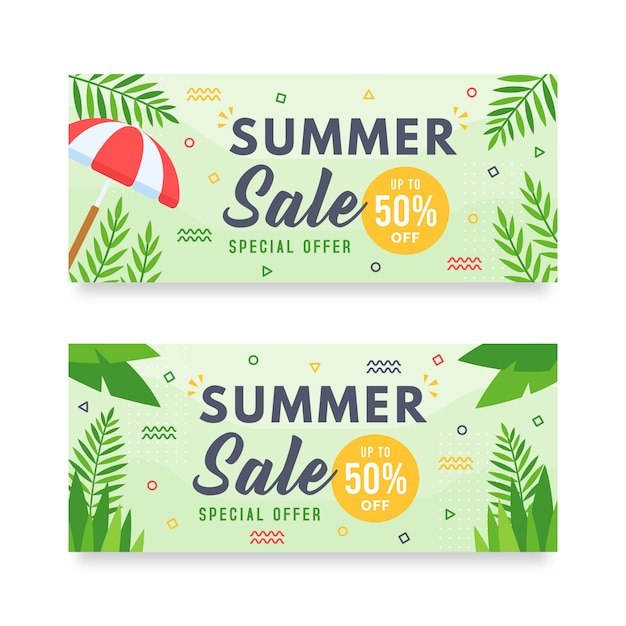 Summer Sale banner for Social Media Marketing