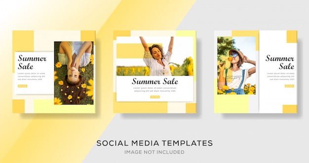 Vector summer sale banner template premium