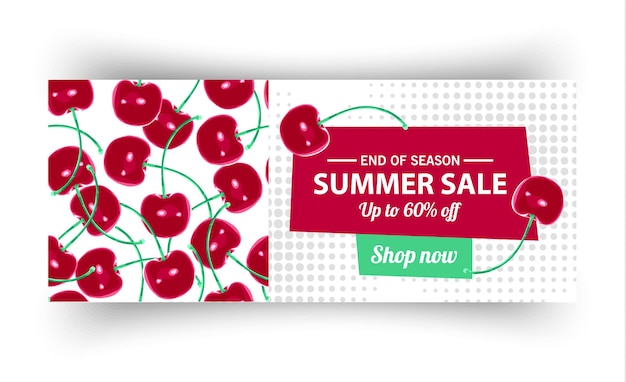 Summer sale banner template