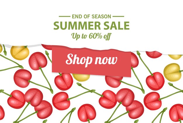 Summer sale banner template