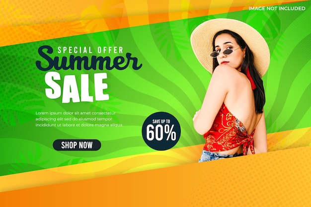 Summer Sale Banner Template