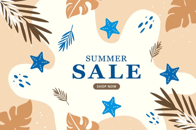 有熱帶主題的夏季售賣標誌