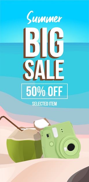 Vector summer sale banner