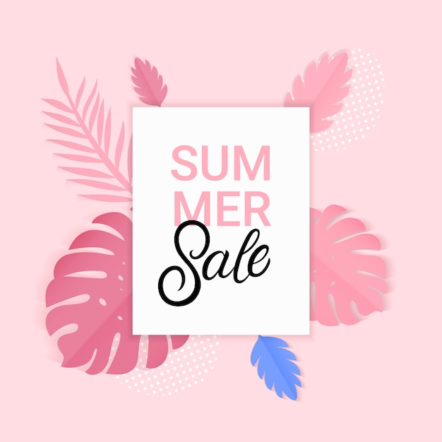 Summer sale banner.