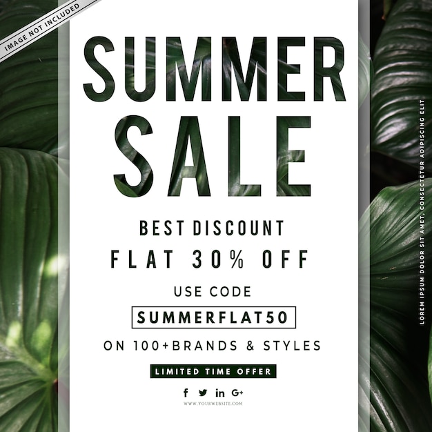 Summer sale banner