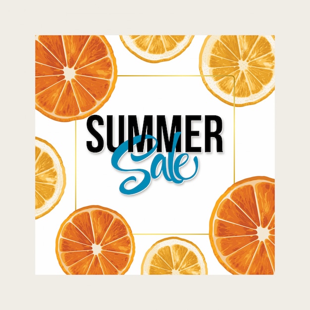 Vector summer sale banner.