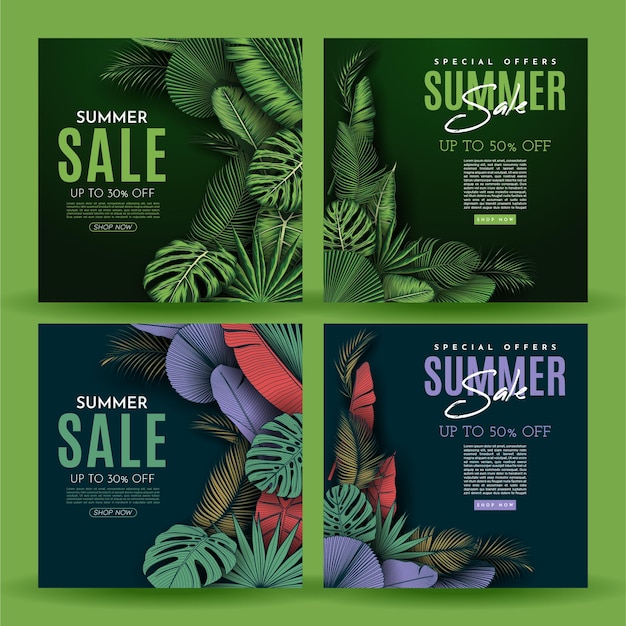 Vector summer sale banner