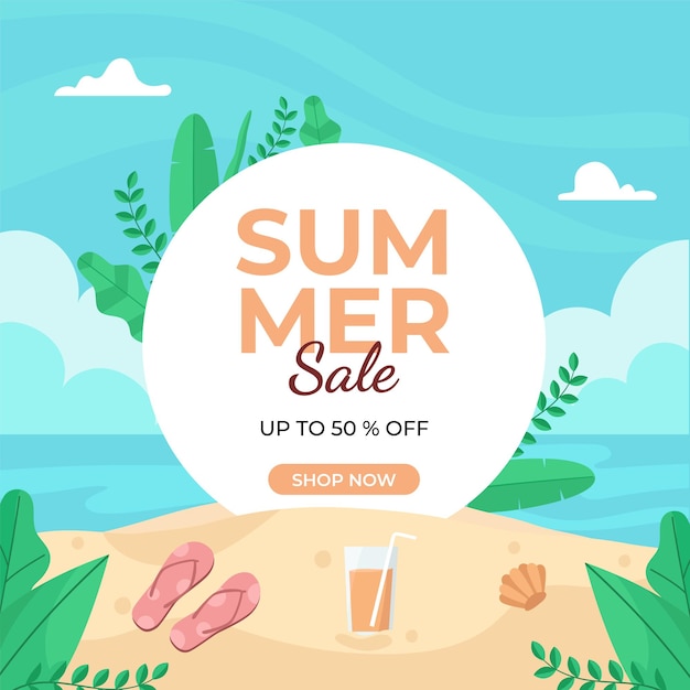 Summer sale banner