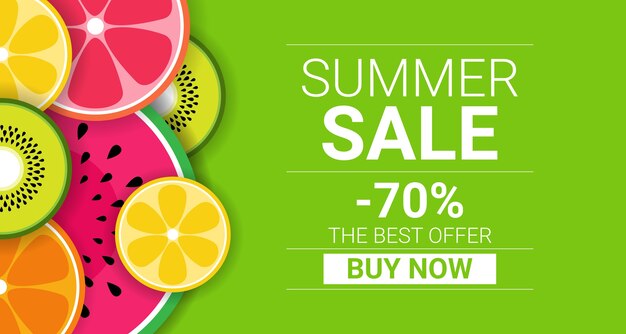 Vector summer sale banner