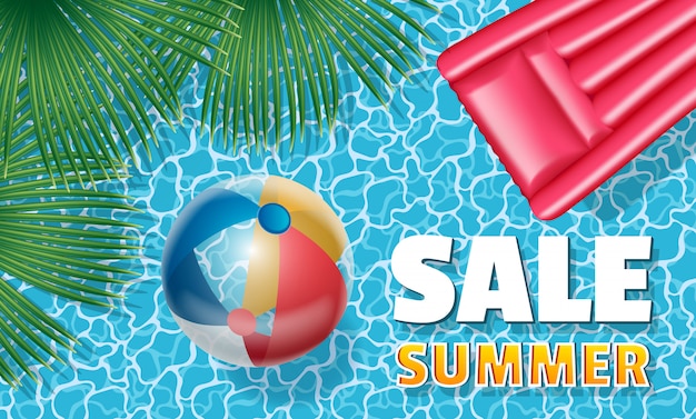 Vector summer sale banner