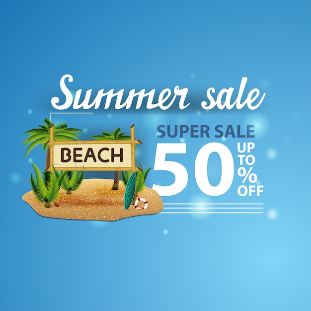 Summer sale banner