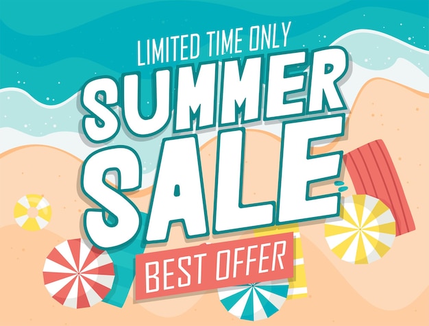 Summer sale beach