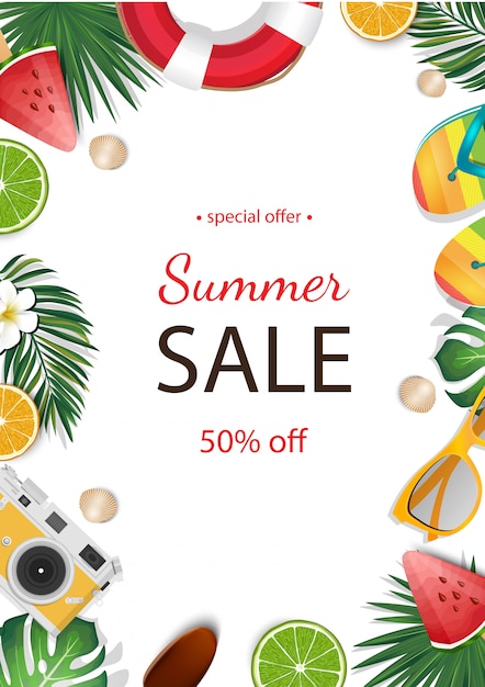 Summer sale beautiful banner 