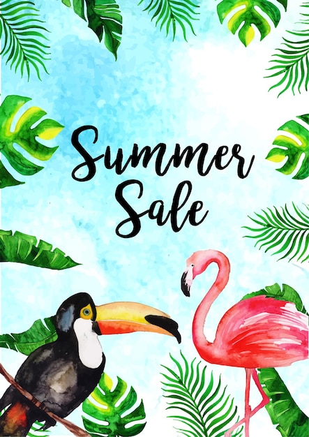 Summer Sale Blue Green Background Professional Banner Multipurpose Design Free Vector