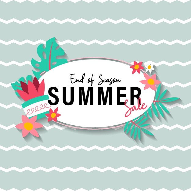 Vector summer sale brochure discount vector special price offer coupon for social media post promotion ad shopping flyer voucher website campaign and advertising_107