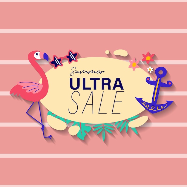 Vector summer sale brochure discount vector special price offer coupon for social media post promotion ad shopping flyer voucher website campaign and advertising_199